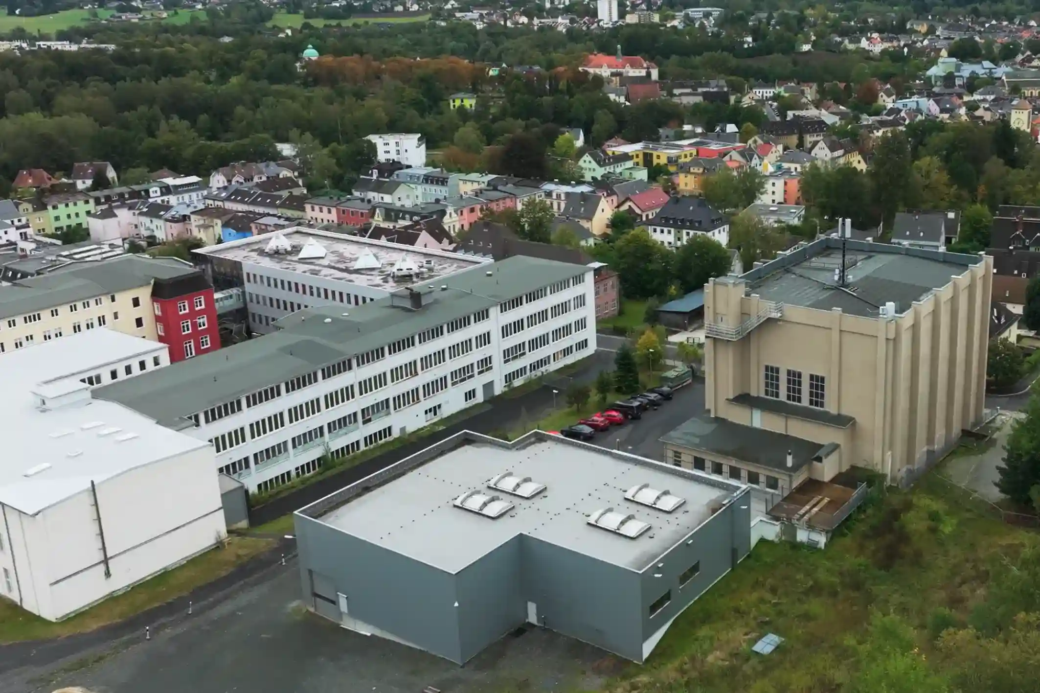 Werk Selb von schräg oben fotografiert