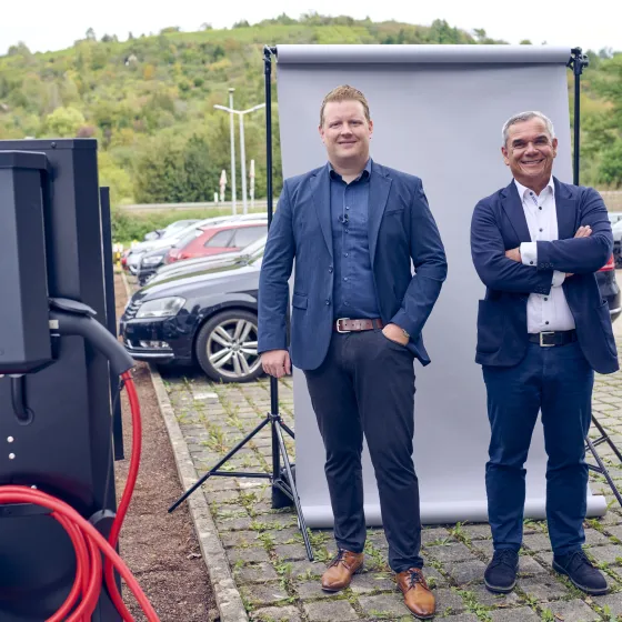E-Ladesäule am PFISTERER Standort Winterbach