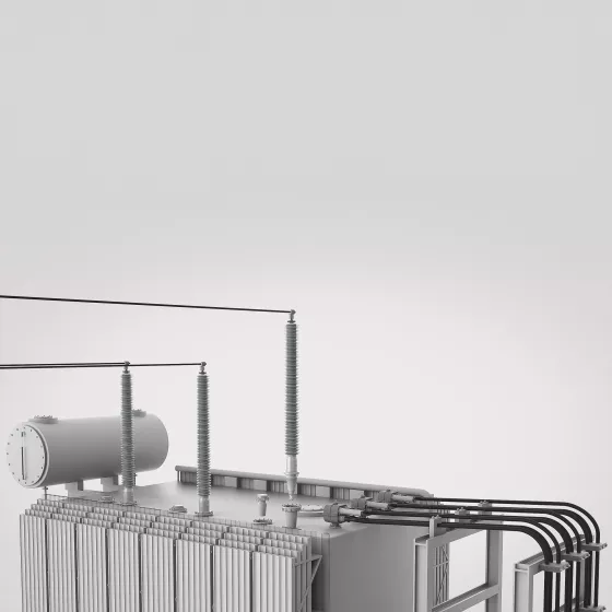 Power transformers equipped in this way are flexible in their use and easy to transport, enabling them to be used as emergency transformers. 